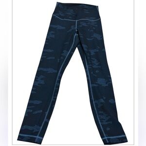 Lululemon Athletica Blue Camouflage Leggings